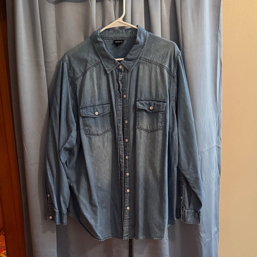 Torrid Blue Denim Shirt